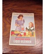 Old 1950&#39;s Hamilton Beach Liqui-Blender Instructions and Recipe Booklet,... - £6.23 GBP