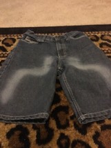 Vintage Eighty Eight  Boys Blue Denim Jean Shorts Zip &amp; Button Size 10  - $31.04