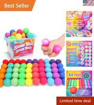 50 Pack Slow Rising Stress Ball, Large Box Stretchy Fidget Ball for Anxi... - $129.67
