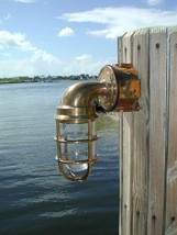 Bronze 90 Degree Pathway Nautical Dock Light brass, bronze Exterior Lighting - £116.41 GBP