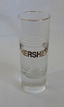 Hershey&#39;s Kisses 2 oz Shot Glass Barware Gold Rimmed  - £5.49 GBP