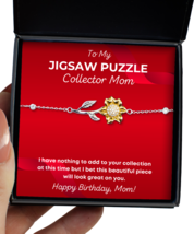 Jigsaw Puzzle Collector Mom Bracelet Birthday Gifts - Sunflower Bracelet  - £39.50 GBP