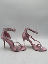 Women’Alexander Mcqueen Crystal-Embellished Satin High-Heel Sandals Pink Size 38 - £284.82 GBP