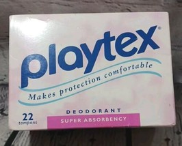 Vtg Playtex Super Tampons Unopened Feminine Product Deodorant 22 ct Movi... - £13.93 GBP