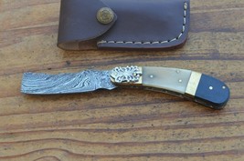 damascus custom made folding knife Laguiole Type From The Eagle CollectionM7841 - £31.13 GBP
