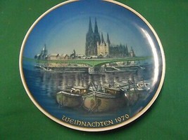 Great Collector Plate- ROSENTAHL-Weihnachtstelle Koin Am Rhein By George Kuspert - £9.95 GBP