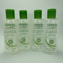 4x Simple Kind to Skin Micellar Cleansing Water 6.7 oz each Sensitive Lot of 4 - £13.12 GBP