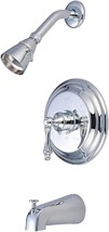Kingston Brass Kb3631Al Restoration Tub And Shower Faucet With, Polished Chrome - £132.75 GBP