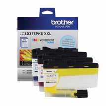 Brother Genuine LC30373PKS, 3-Pack Super High-Yield Color INKvestment Tank Ink C - £51.94 GBP
