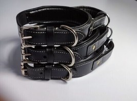 Leather Dog Collar Handle Dog Heavy Duty Military Tactical Training collar - £33.77 GBP