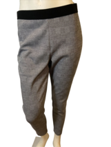 Talbots Petite Black and White Checked Knit Pants Pull On Size 10p - $268.04 MXN