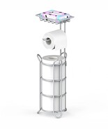 Toilet Paper Holder Free Standing, Upgraded Portable Stainless Steel Toi... - $22.99