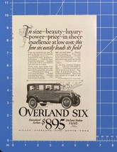 Vintage Print Ad Overland Six Standard or Deluxe Sedan Toledo Toronto 10&quot; x 6.5&quot; - £9.24 GBP