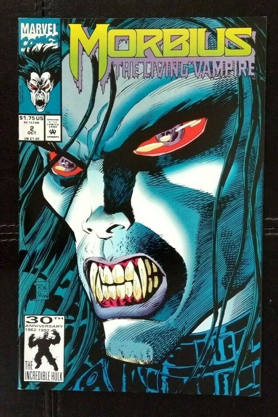 Morbius - The Living Vampire - Issue #2 Oct 1992 Marvel Comics  VF+ to NM - $2.95