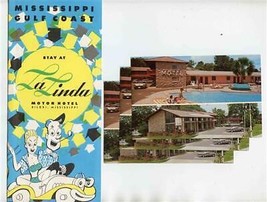 La Linda Motor Hotel Booklet 3 Postcards US Highway 90 Biloxi Mississippi 1950s - £29.96 GBP