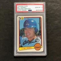 1983 Donruss #210 Bill Russell Signed Card PSA Slabbed Auto 10 Dodgers - £44.84 GBP