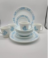 Corelle Vintage Cornsilk White/Blue 16-Piece Dinnerware Set, Service For 4. - $2,787.74 MXN