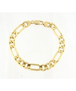 9.5mm Men&#39;s Bracelet 14kt Yellow Gold 391188 - £1,597.91 GBP