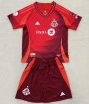 Kids Toronto FC 2025-26 &#39;Club&#39; Home Red Kits Shirt Youth Jersey With Shorts - $49.00