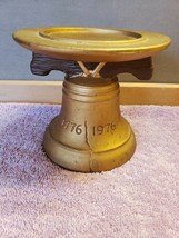 Vintage Bicentennial 1776-1976 Liberty Bell Pillar Candle Holder - Repaired ~ FS - £15.86 GBP