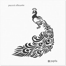 Peacock Silhouette Needlepoint Canvas - $82.00+