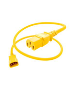 UNC Group PWCD-C14C15-15A-09F-YLW POWER CORD C14 TO C15 15AMP YELLOW 9FT - $920.36 MXN