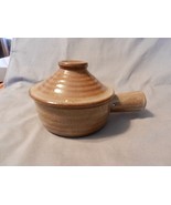 Small Brown Pottery Candle Holder or Potpourri Holder with Handle (M) - £31.60 GBP