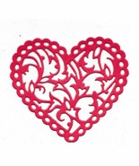 Heart Pearlescent Card Die Cuts X10. 8x7cm. Assorted Colours. - $77.35 MXN