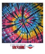 RAINBOW STORM TIE DYE BANDANA SOFT COTTON Head Neck Wrap Scarf Face Mask... - $9.99