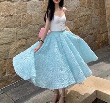Light BLUE Tulle Skirts High Waisted Puffy Tutu Skirt Princess Outfit Plus Size
