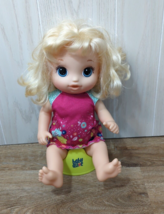 Baby Alive Potty Dance Doll w/ Green Potty Chair seat - £19.34 GBP