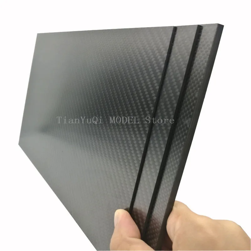 Cs 200x250mm 3k high hardness carbon fiber sheets 100 pure carbon panel board 0 5mm 5mm thumb200