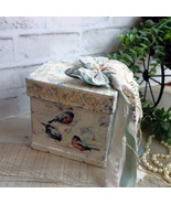 Shabby Chic Storage Box Romantic Keepsake Box Handmade Fancy Dresser Box... - $1,121.44 MXN
