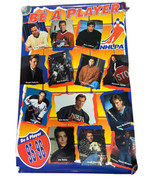 1995-96 NHLPA NHL HOCKEY POSTER &quot;BE A PLAYER&quot; Gretzky, Hasek, Federov + ... - €43,22 EUR