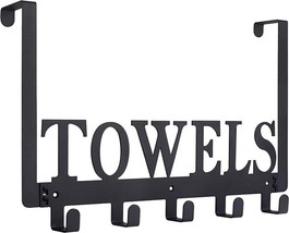 Over The Door Hooks, Towel Holder for Bathroom, Door Mount Towel Rack To... - $23.38
