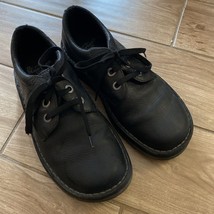 Dr. Martens Ordell Mens Size 8 Black Pebbled Leather Lace Up Oxford Shoes - $45.00