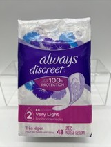Always Discreet Incontinence - Postpartum Liners Very Light Absorbency 48CT - £3.86 GBP