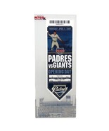 SD PADRES Opening Day PETCO PARK Ticket in Plastic Stand vs Giants 4-8-2004 - £97.33 GBP