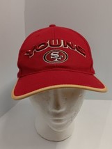 Vintage San Francisco SF 49ers Steve Young NFL Red Strap Back Hat Cap 19... - £21.99 GBP