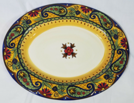 Corsica Crown Jewel Hand Painted Hand Crafted Serving Platter See Description - £16.82 GBP