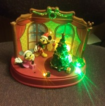 Disney Mickey Minnie Donald Animated Christmas Tree Display Music Lights... - $43.55