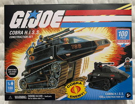 G.I. Joe 100pc COBRA H.I.S.S. Construction Set Item #GJ3522-01 Hasbro New Sealed - £18.52 GBP