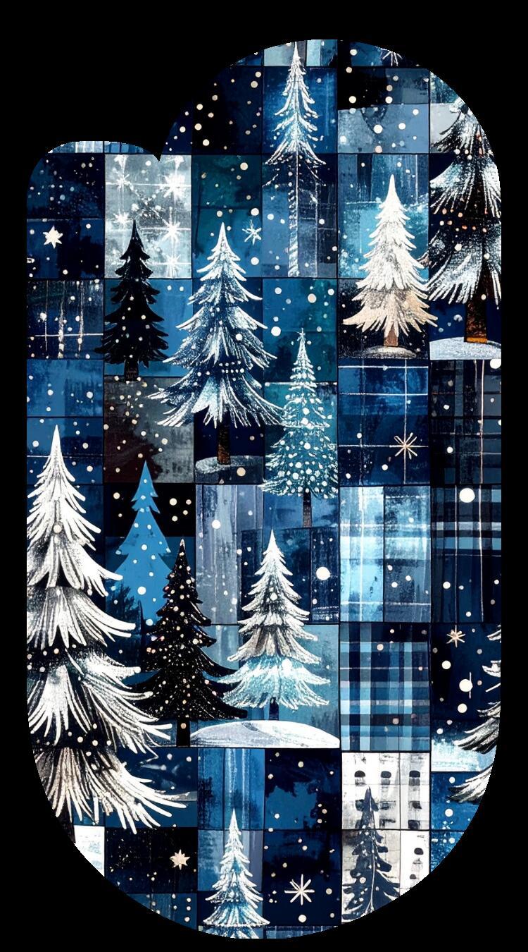 Winter Christmas Tree Paperclip Design Clipart 120PNG Digital Download  Bundle Item image 9