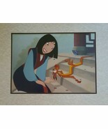VINTAGE Walt Disney&#39;s ~ MULAN ~ 11&quot; x 14&quot; Matted Lithograph ~ 8&quot; x 11&quot; P... - $533.14 MXN