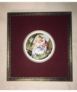 Vintage Tin Box Metal Velvet Top Storage Crafts Greeting Cards Jewelry L... - €31,01 EUR
