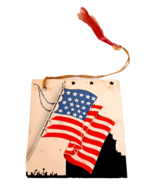 Vtg Cinti USA American Flag and Capitol Building Folding Bridge Tally Ca... - $13.50 CAD
