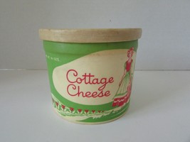 Vtg Cottage Cheese Container Nestyle-Sealright Co. No Lid Dutch Girl Green 16oz - £3.91 GBP