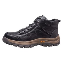 Leather Waterproof Non-Slip Comfortable Soft And Safe Work Safety Shoes For Man  - £57.40 GBP