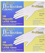 (Pack of 2) Comfitwear - Disposable Latex Gloves - Powder Free -(100 PC ... - $21.67 CAD