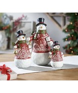 Resin Snowman Family with Sweaters and Scarves by Valerie Parr Hill - Se... - €42,97 EUR